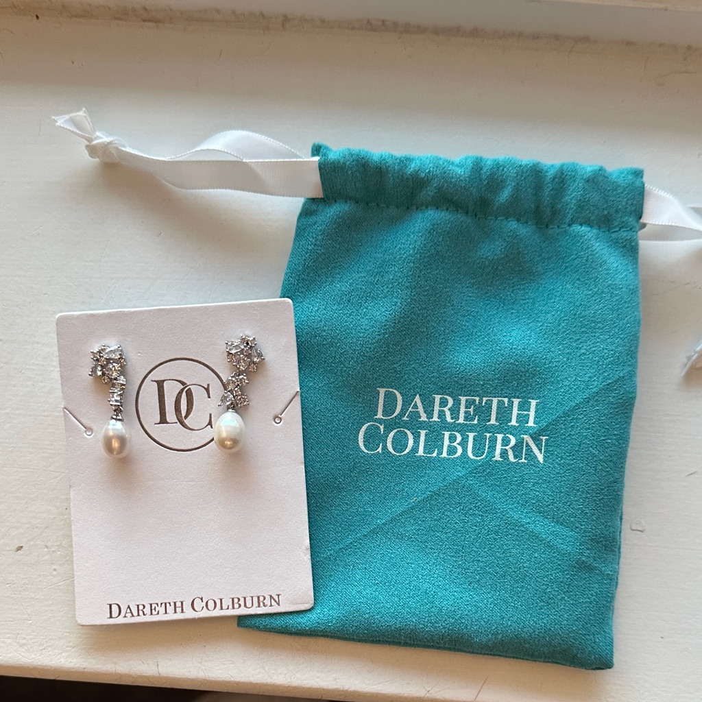 Dareth Colburn Silver And Pearl Earrings